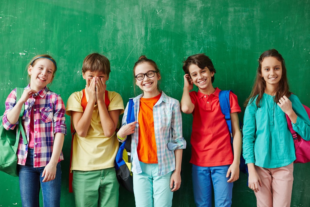 children at school smiling